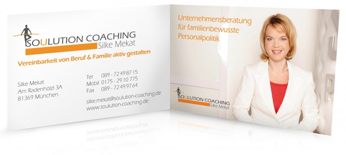Soulution Coaching Silke Mekat Unternehmensberatung für familienbewusste Personalpolitik Visitenkarte